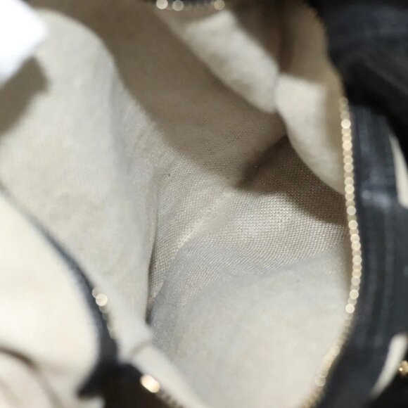 GUCCI Marrakech Tote Bag Leather Black Gold 257029 Auth 137913 - Picture 13 of 16